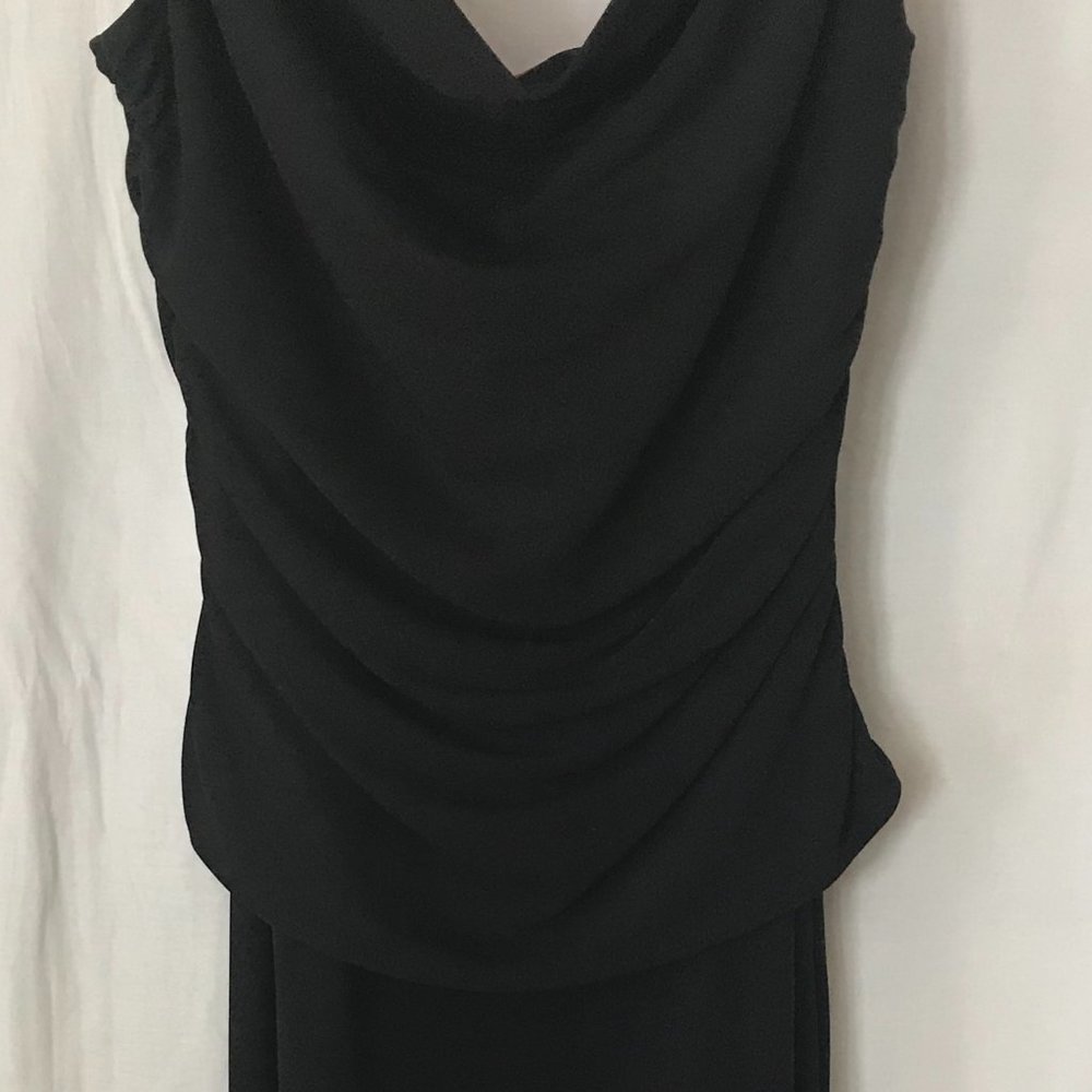 Adrianna Papell, Size 10, black evening dress, spaghetti straps